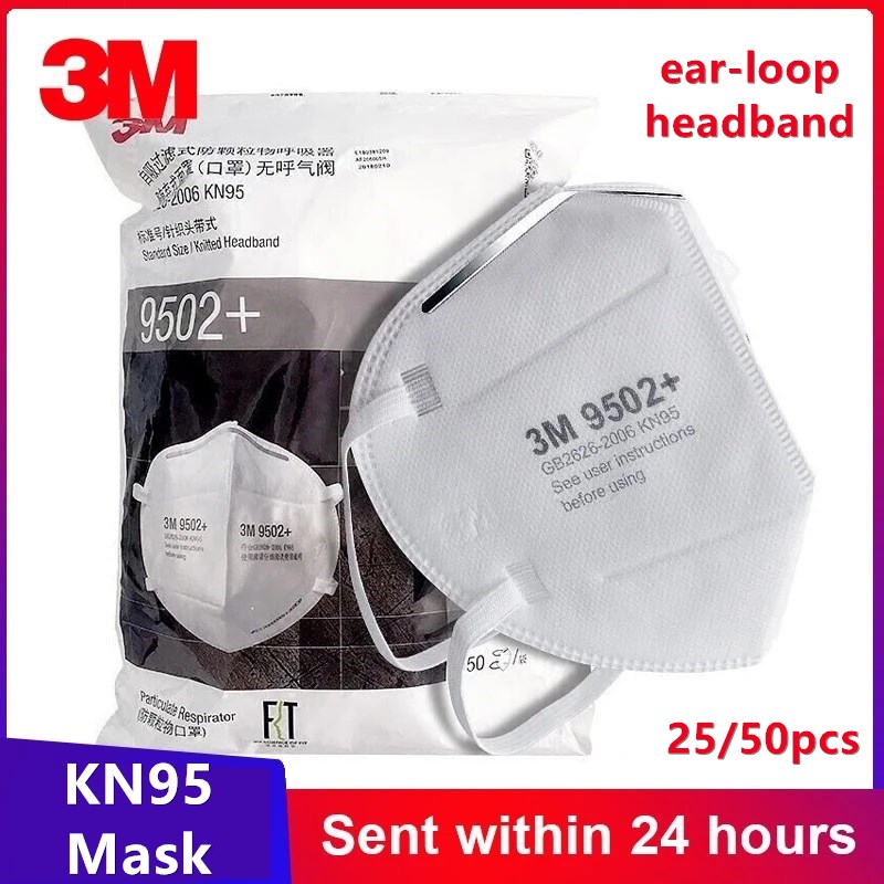 3M Mask 9502+ - 3M KN95 오리지널 얼굴 보호 마스크
